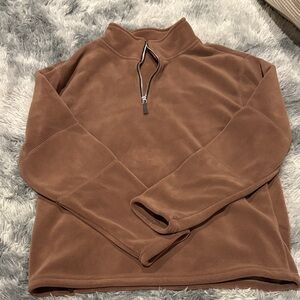 Source Unknown Men's Tan Zip-Up Sweater